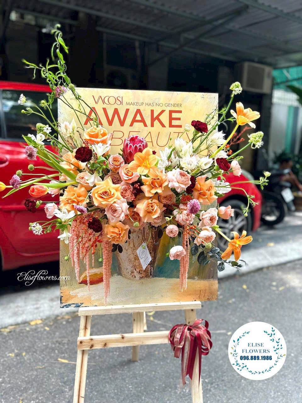 Mua kệ hoa chúc mừng khai trương Hà Nội. Điện hoa khai trương ở HÀ Nội