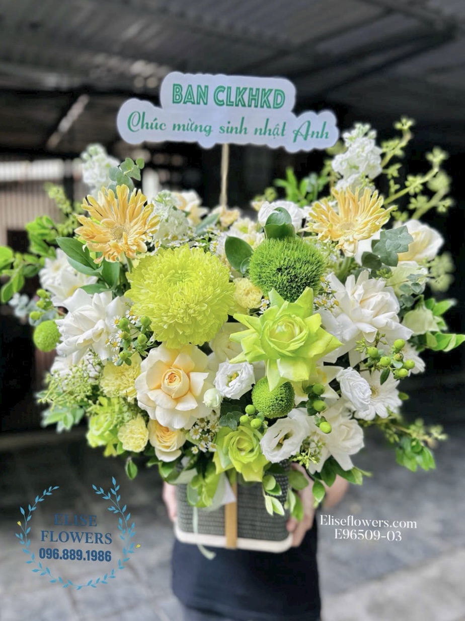 Hoa sinh nhật Hà Nội. Mua hoa tặng sinh nhật sếp. Điện hoa Hà Nội - Eliseflowers
