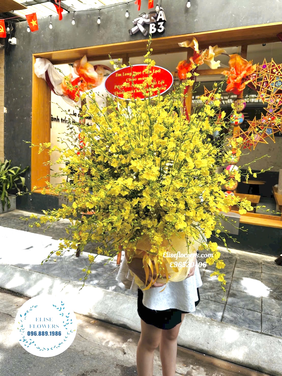 Lẵng lan vũ nữ cao cấp tặng sếp, chủ tịch, đối tác | Hoa tươi Hà Nội Eliseflowers