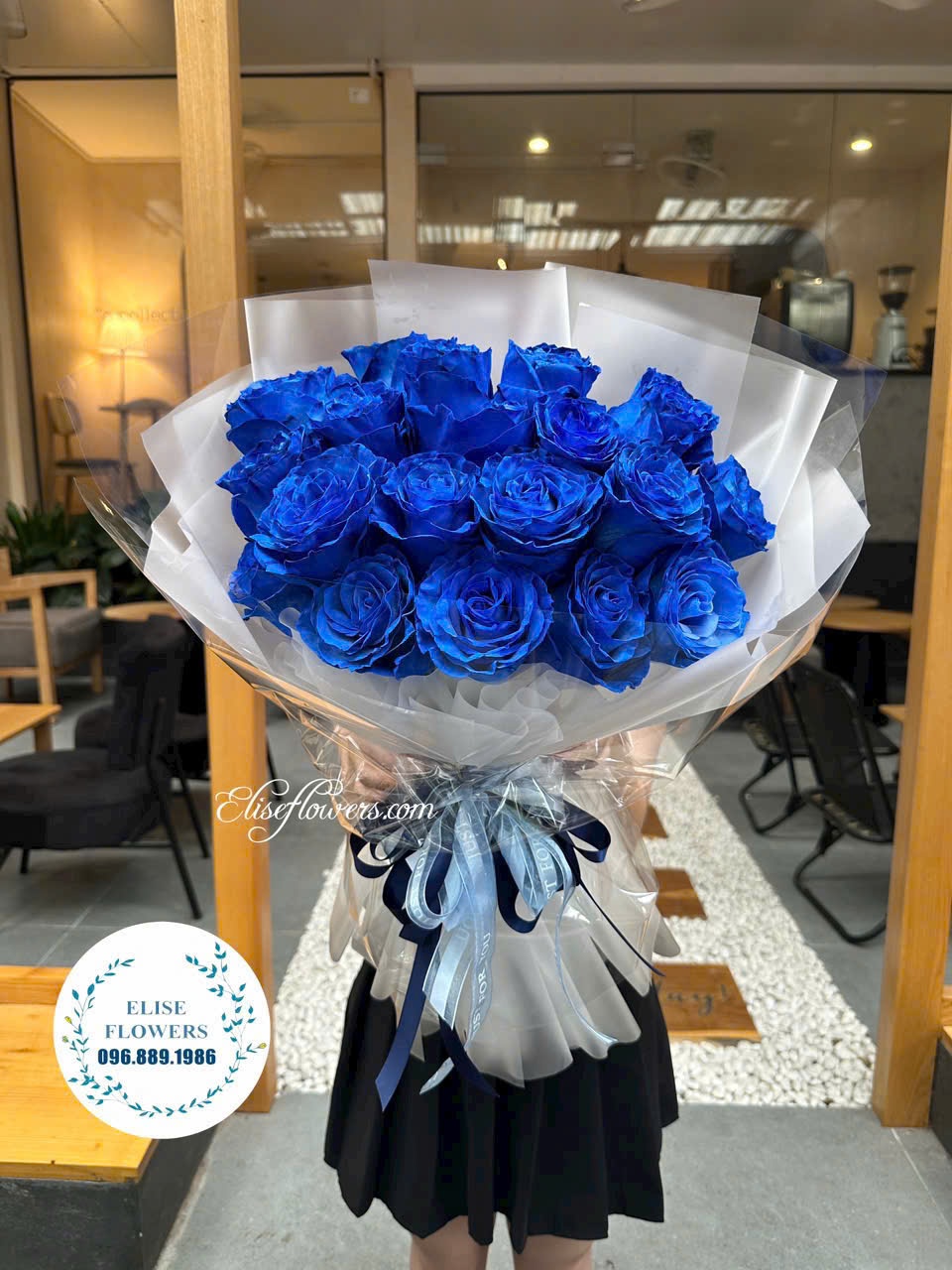 Bó hoa hồng xanh ecuador. Đặt mua bó hoa xanh đẹp