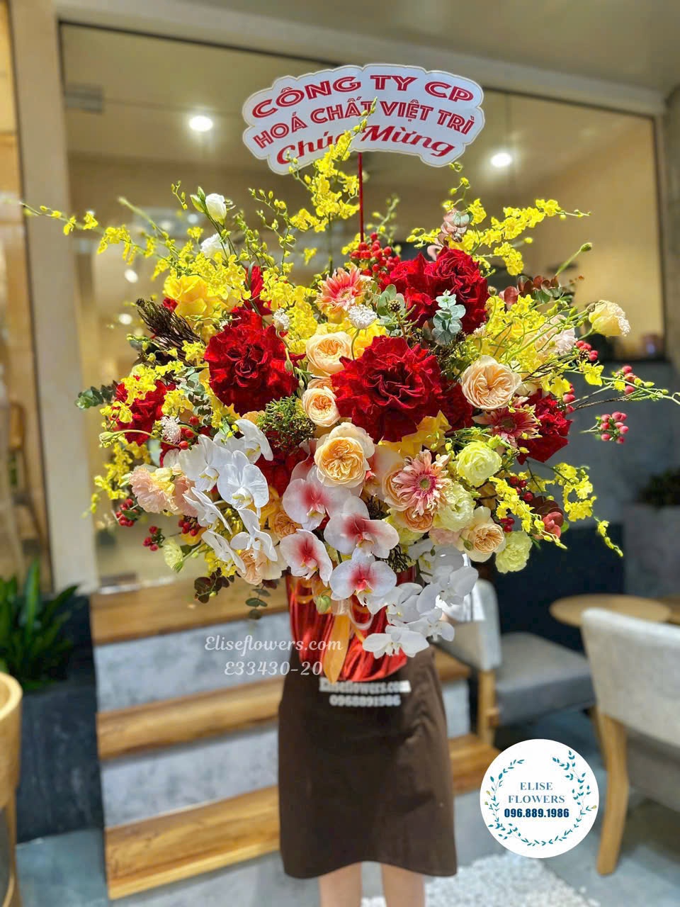 Lẵng hoa kỷ niệm thành lập công ty ở Hà Nội. Điện hoa kỷ niệm thành lập công ty ở HÀ Nội