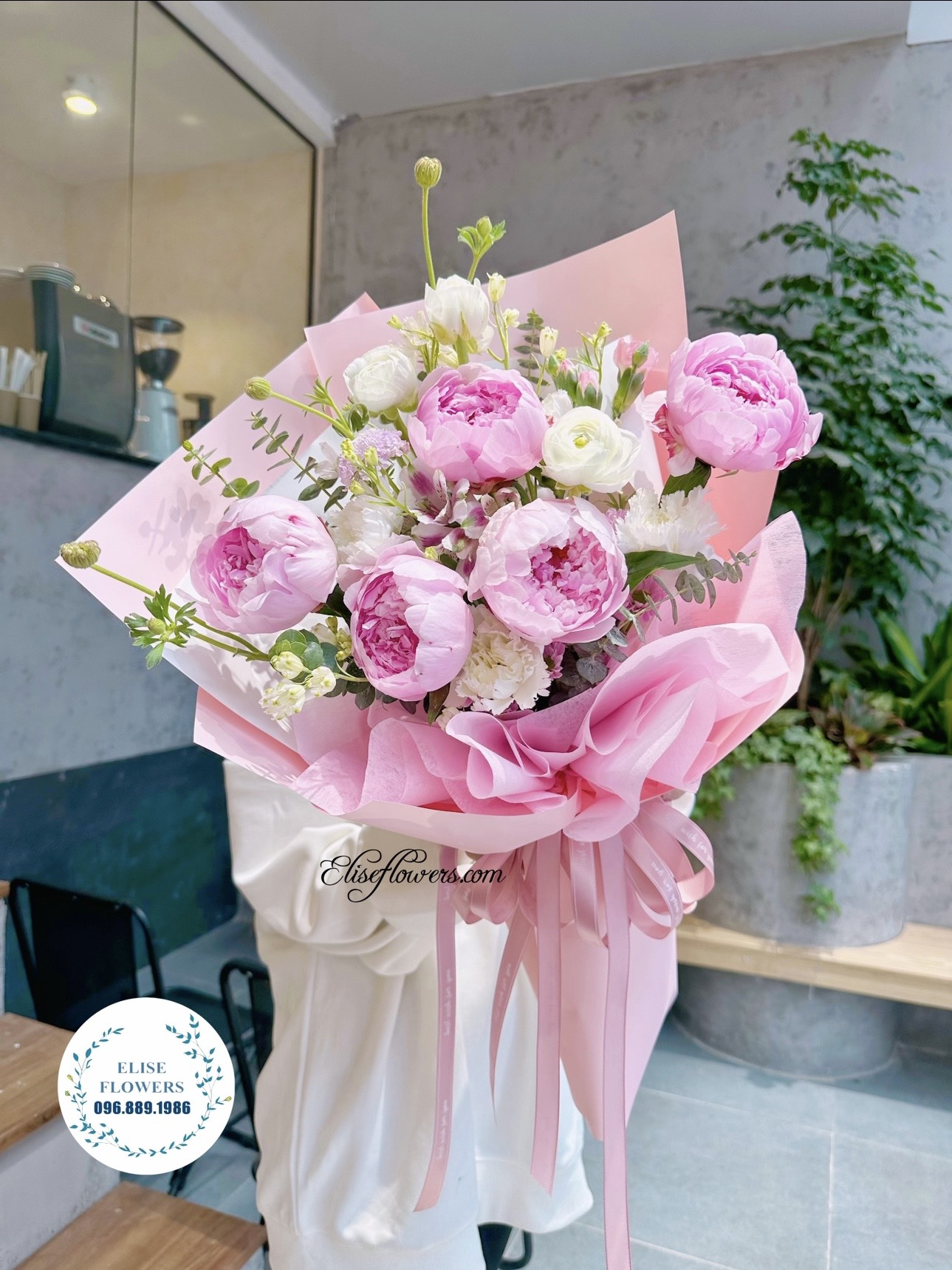 Hoa mẫu đơn Hà Nội. Hoa mẫu đơn nhập khẩu Hà Nội. Elise Flowers - Dienhoahanoi24h