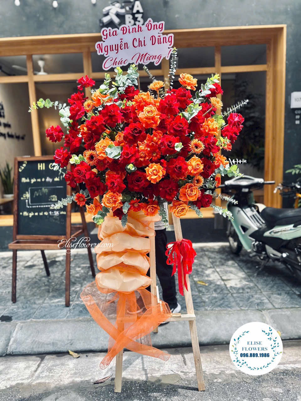 Điện hoa khai trương Hà Nội. Đặt mua kệ hoa khai trương Hà Nội