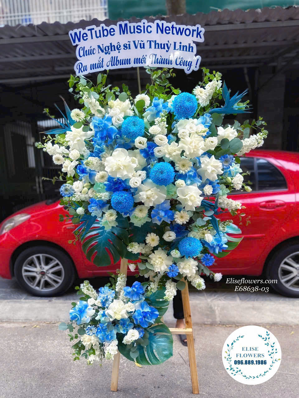 Điện kệ hoa khai trương cao cấp tại Tiệm hoa Eliseflowers. Giao hoa tận nơi nhanh chóng