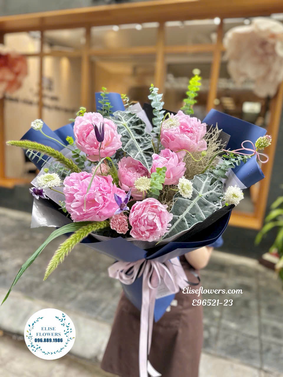 Hoa mẫu đơn. Bó mẫu đơn nhập khẩu cao cấp, sang trọng tặng mẹ