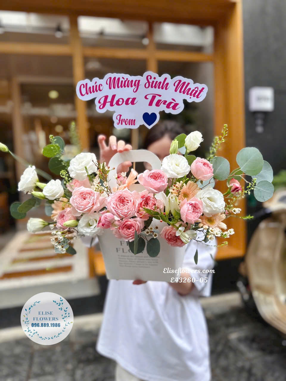 Mua túi hoa sinh nhật đẹp ở Hà Nội. Điện hoa sinh nhật đẹp