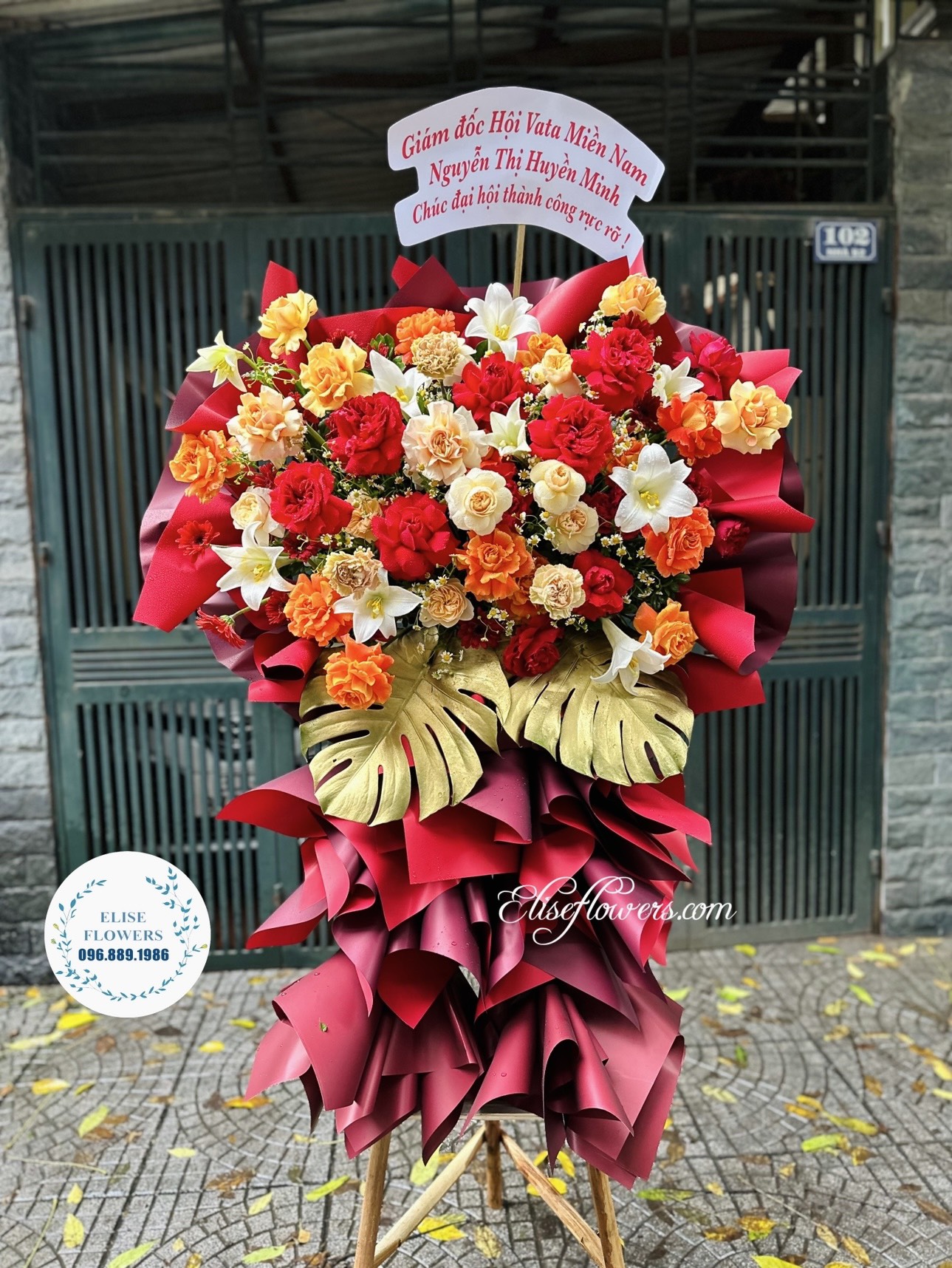 Lẵng hoa chúc mừng sự kiện, đại hội ở quận Cầu Giấy, Nam Từ Liêm, Đống Đa, Ba Đình, Hà Nội | HOA TƯƠI HÀ NỘI
