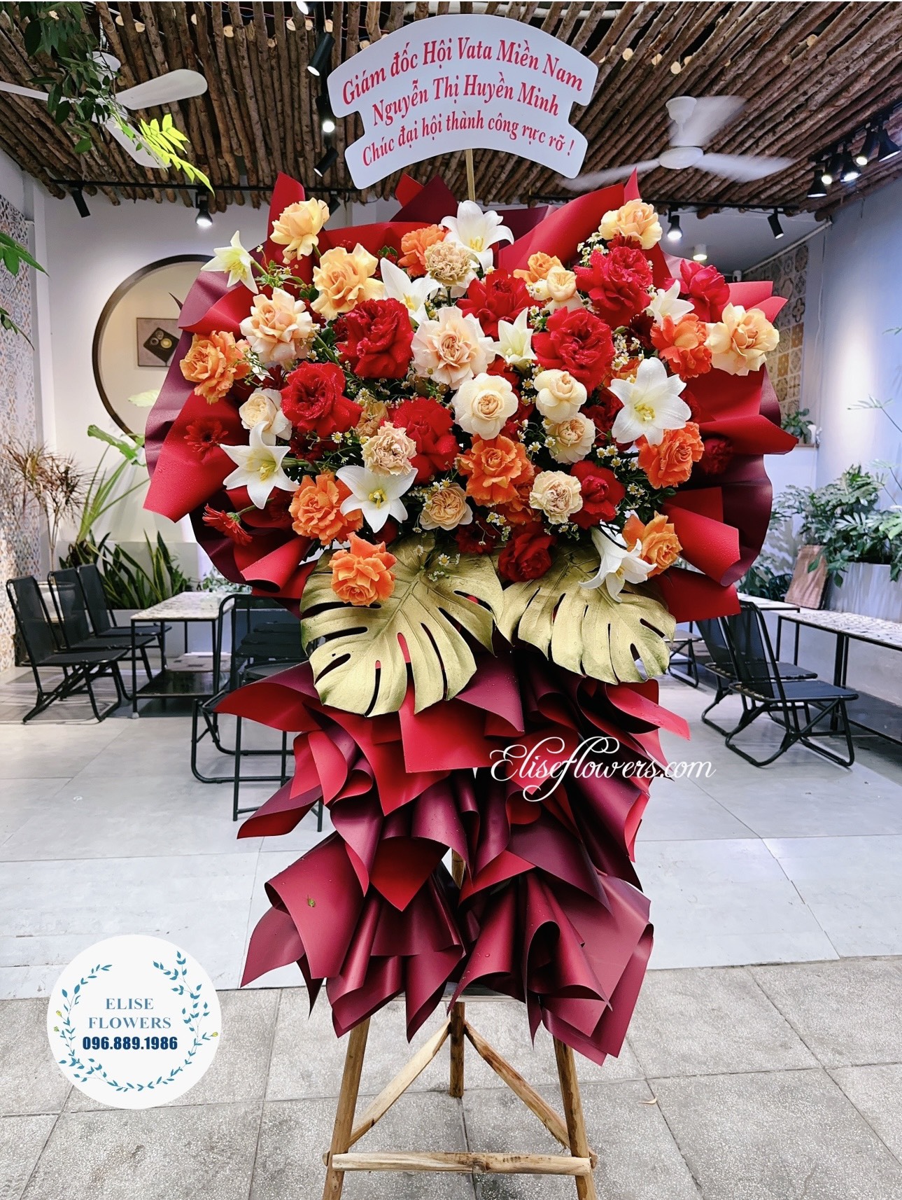 HOA CHÚC MỪNG GIÁ RẺ HÀ NỘI | HOA SỰ KIỆN GIÁ RẺ HÀ NỘI | HOA CHÚC MỪNG ĐẠI HỘI GIÁ RẺ {Eliseflowers}