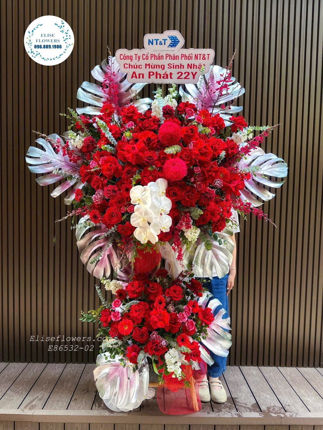 Điện hoa sinh nhật công ty ở Hà Nội. Điện hoa chúc mừng kỷ niệm ngày thành lập công ty sang chảnh cao cấp Hà Nội. Elise Flowers
