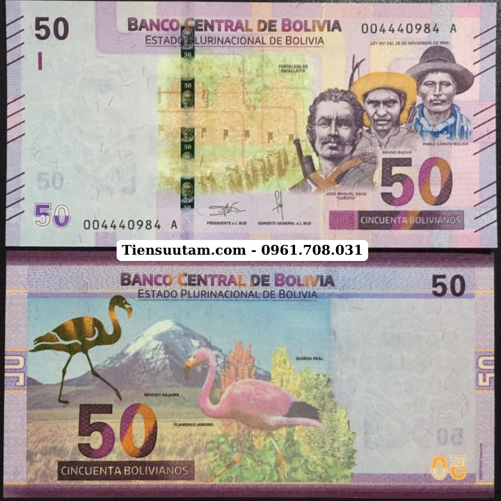 Bolivia 50 Bolivianos 2018 UNC