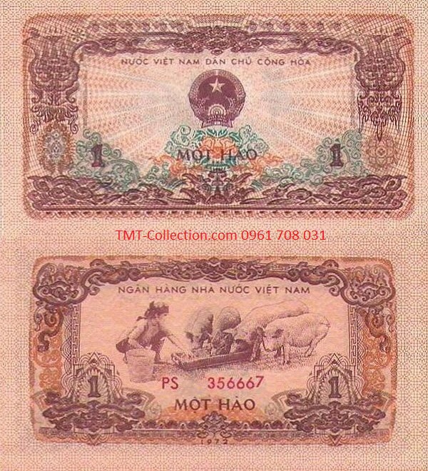 Tiền Việt Nam 1 Hào 1972