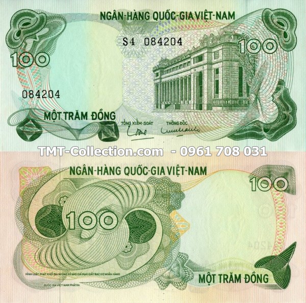 Tiền Việt Nam Cộng Hòa 100 ĐỒNG 1970