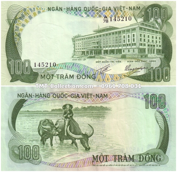 Tiền Việt Nam Cộng Hòa 100 ĐỒNG 1972