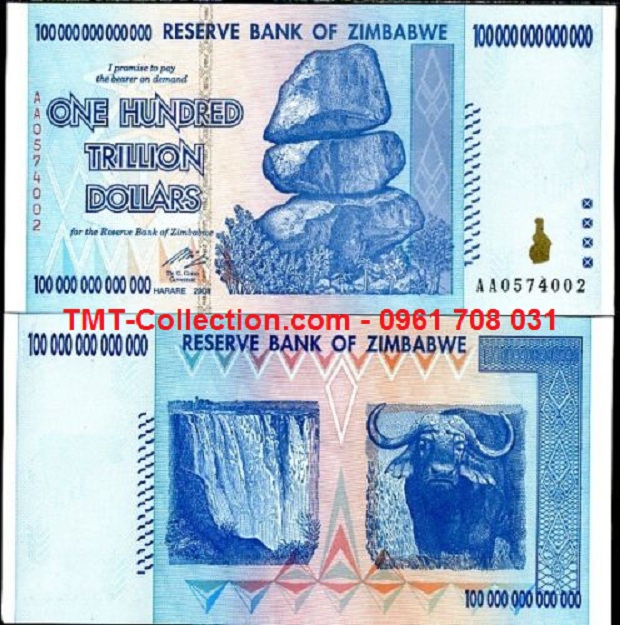 Zimbabwe 100 Nghìn Tỷ (tờ)