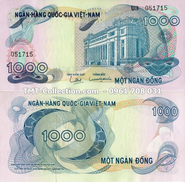 Tiền Việt Nam Cộng Hòa 1000 ĐỒNG 1971