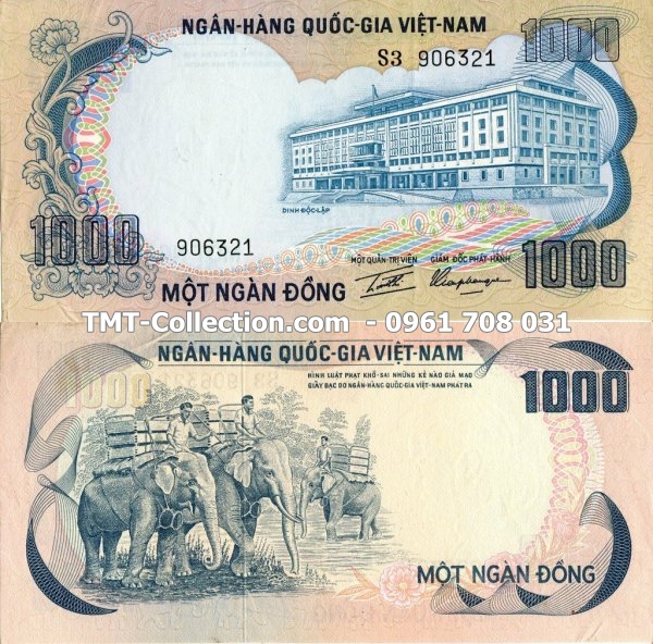 Tiền Việt Nam Cộng Hòa 1000 ĐỒNG 1972