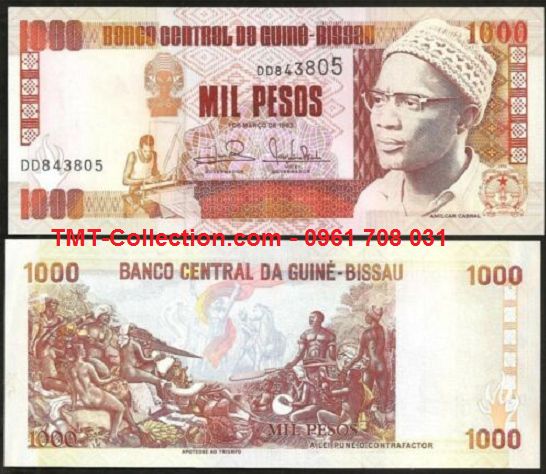 Guinee Bissau 1000 pesos 1993 UNC (tờ)