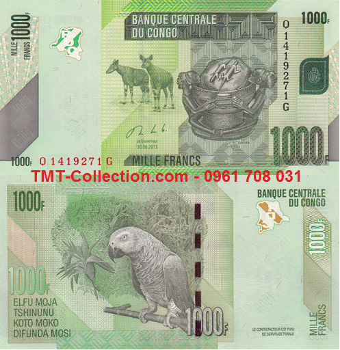 Congo 1000 Francs 2013 UNC (tờ)