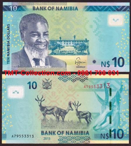 Namibia 10 Dollar 2015 UNC (tờ)