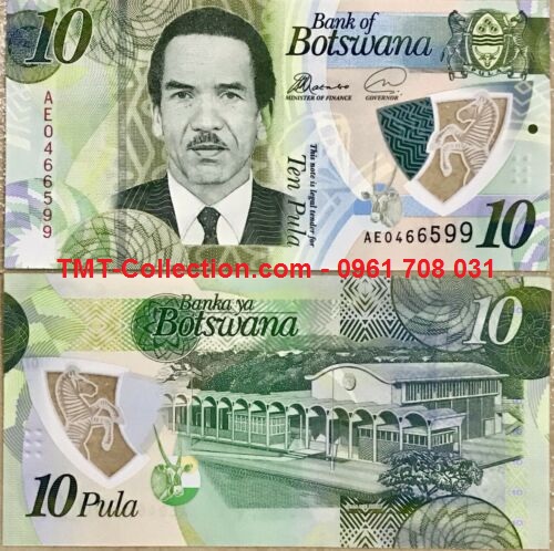 Botswana 10 Pula 2018 UNC polyme (tờ)