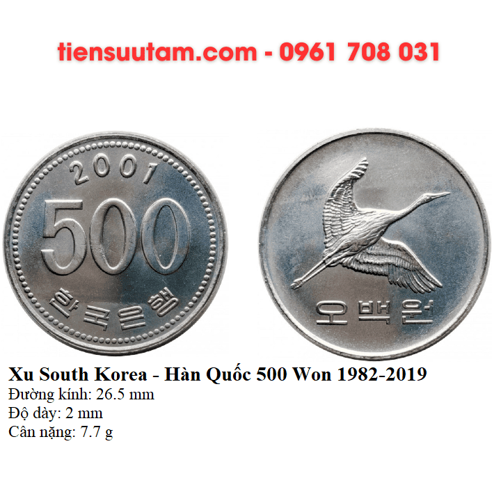 Bộ 4 Xu Korea - Hàn Quốc