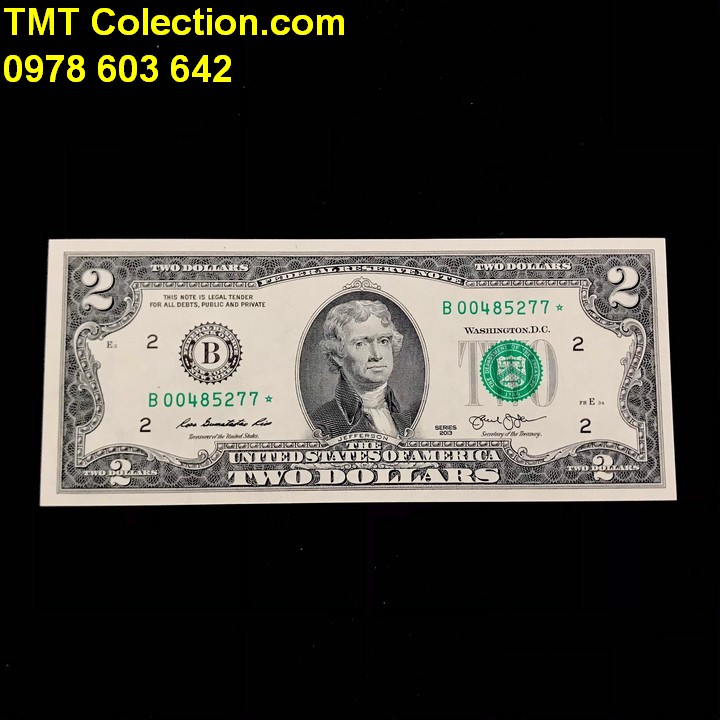2 USD 2013 Lỗi Sao - TMT Collection.com