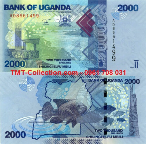 Uganda 2000 shilling 2010 UNC (tờ)