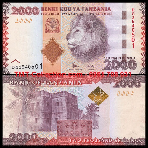 Tanzania 2000 Shillings 2015 UNC (tờ)