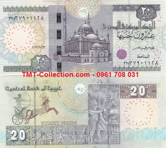 Egypt - Ai Cập 20 Pound 2016 UNC (tờ)