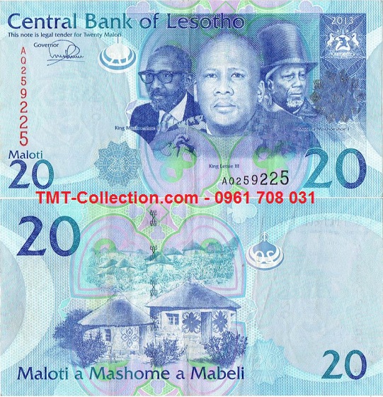 Lesotho 20 Maloti 2013 UNC (tờ)