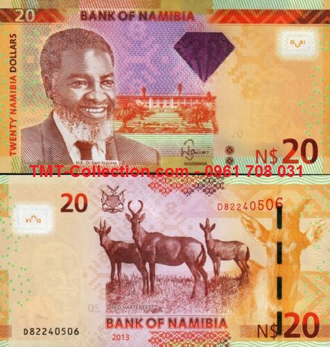 Namibia 20 Dollar 2013 UNC (tờ)