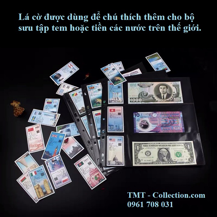 Bộ cờ 150 nước gắn vào phơi - TMT Collection.com