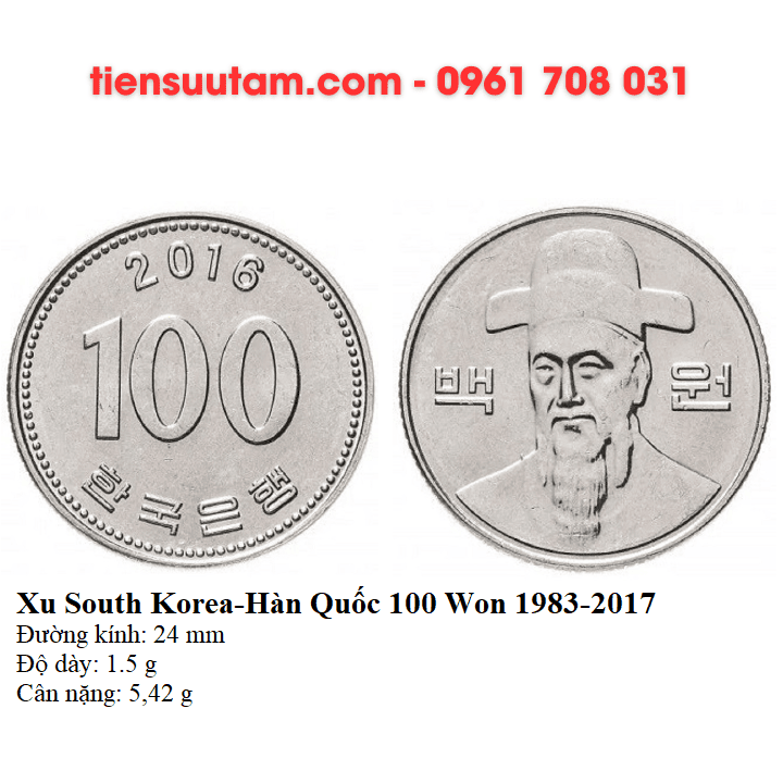 Bộ 4 Xu Korea - Hàn Quốc