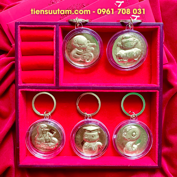 Móc Khoá Đồng Xu Con Rắn Cute - SP007839