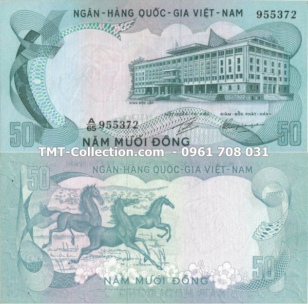 Tiền Việt Nam Cộng Hòa 50 ĐỒNG 1972