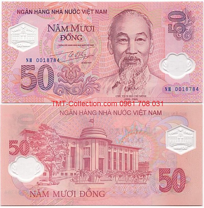 Tiền Việt Nam 50 đồng lưu niệm NHNN 2001