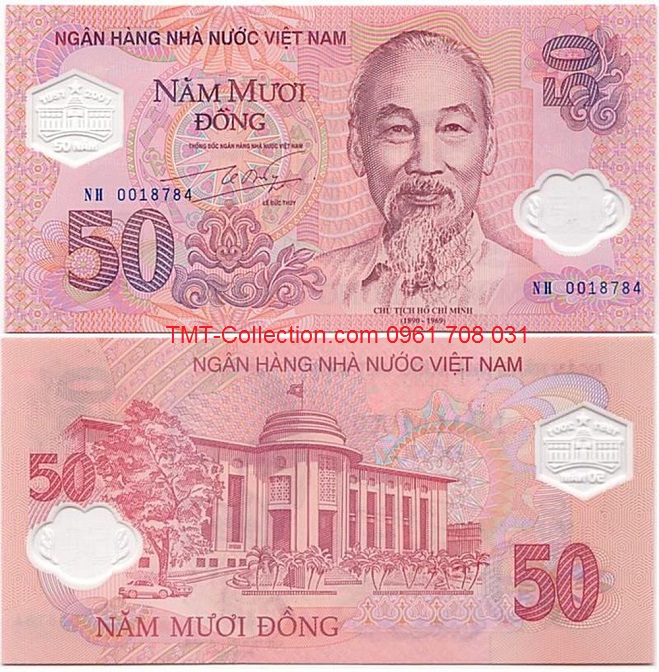 Tiền Việt Nam 50 đồng lưu niệm NHNN 2001