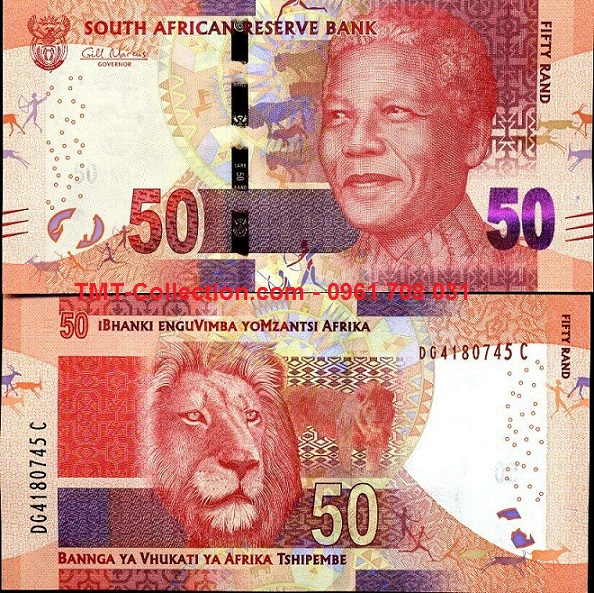 South Africa - Nam Phi 50 Rand 2015 UNC (tờ)