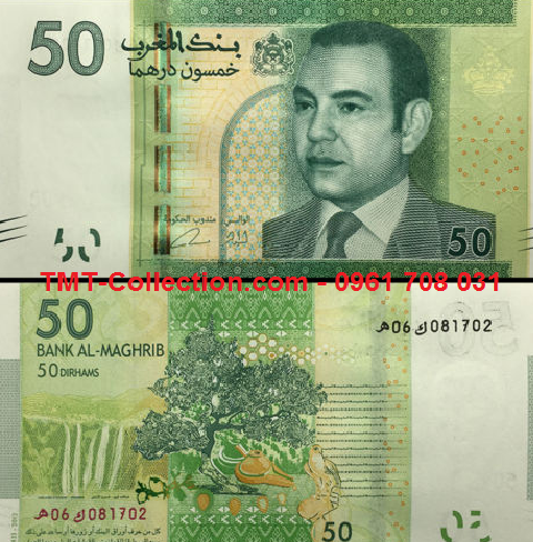 Morocco - Ma Rốc 50 Dirham 2002 UNC