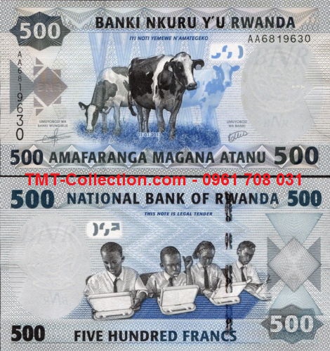Rwanda 500 Francs 2013 UNC (tờ)