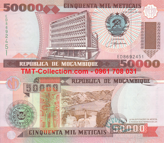 Mozambique 50000 Meticais 1993 UNC (tờ)