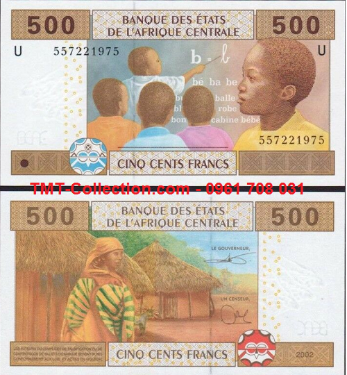 Cameroon 500 Franc UNC (tờ)