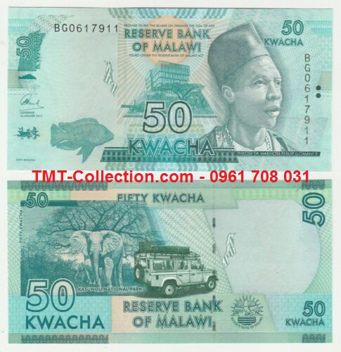 Malawi 50 Kwacha 2016 UNC (tờ)