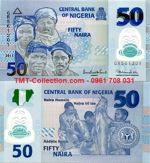 Nigeria 50 Naira 2009 UNC Polymer (tờ)