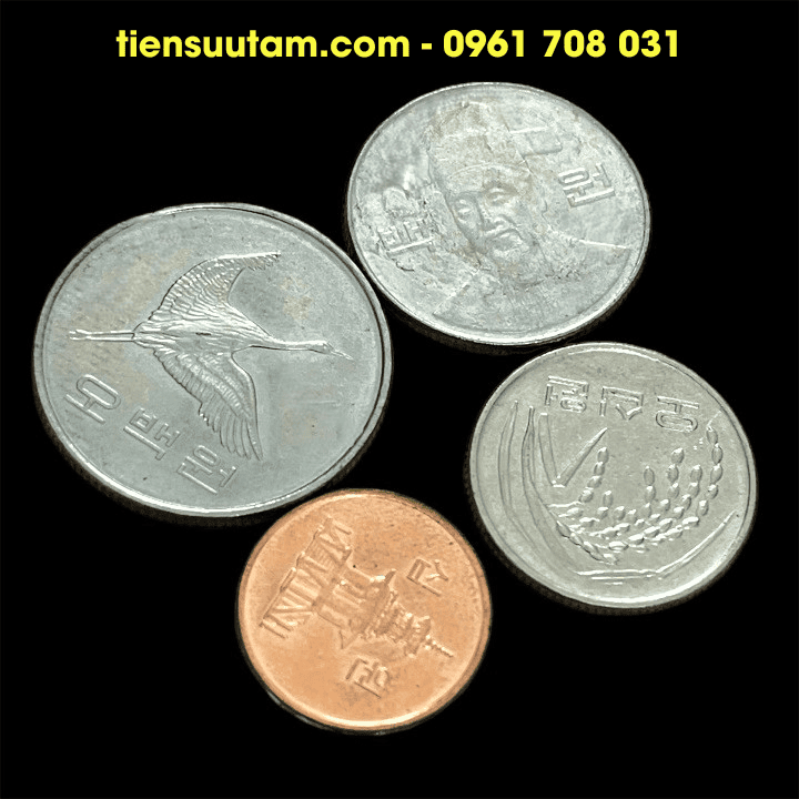 Bộ 4 Xu Korea - Hàn Quốc