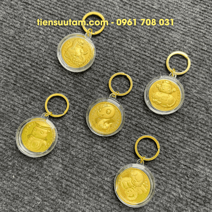 Móc Khoá Đồng Xu Con Rắn Cute - SP007839