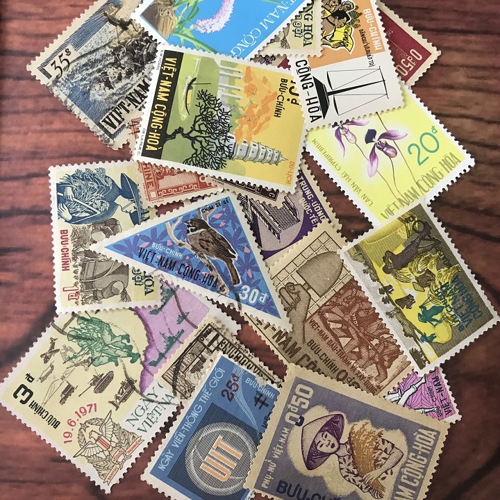 Bộ tem sưu tầm 20 tem Việt Nam xưa - TMT Collection.com