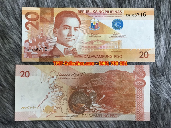 Philippines 20 Piso 2014 UNC