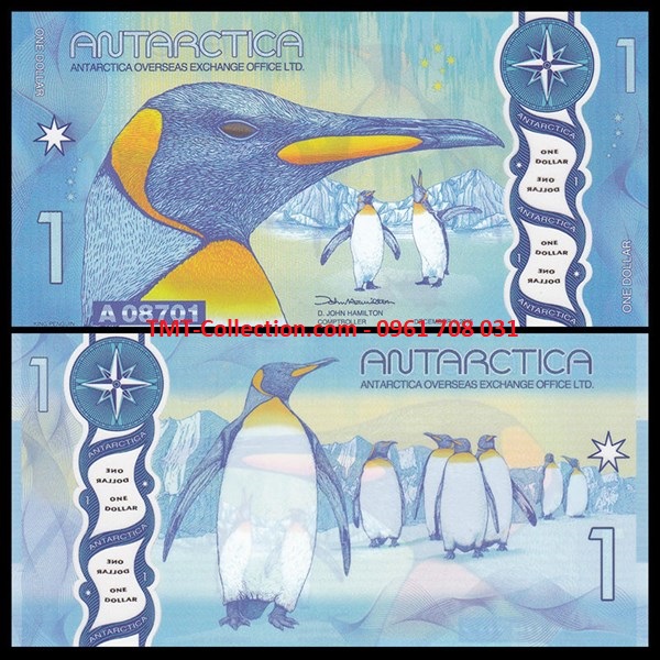 Antarctic - Nam Cực Antarctica 1 Dollar 2015 UNC Polymer