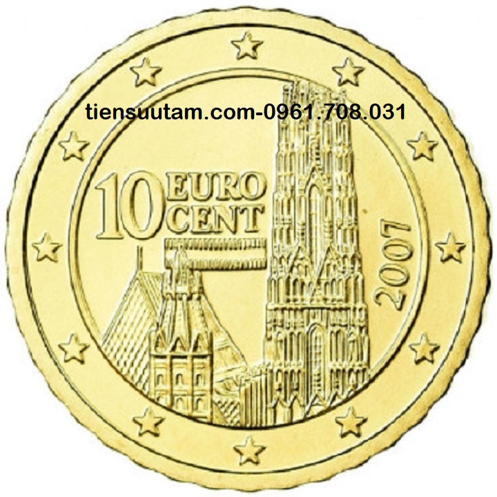 Mặt Sau Xu Austria - Áo 10 Euro Cent 2002-2007